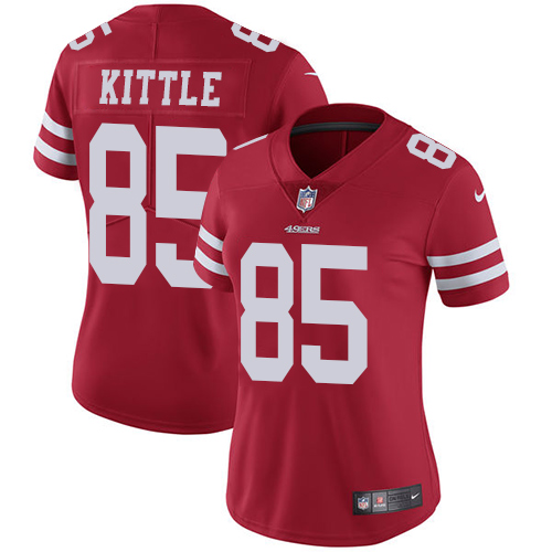 San Francisco 49ers Limited Red Women George Kittle Home NFL Jersey #85 Vapor Untouchable->youth nfl jersey->Youth Jersey